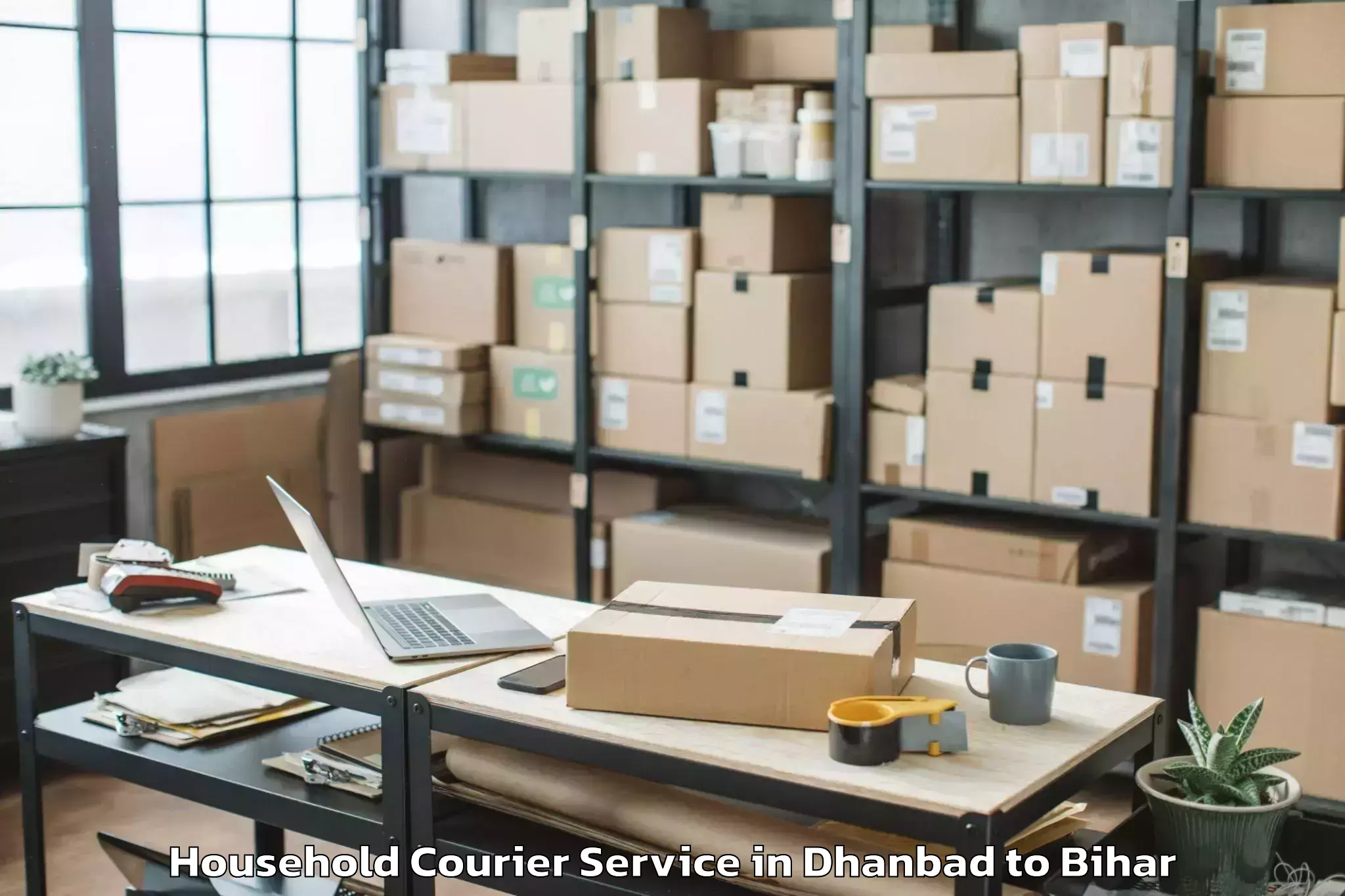 Efficient Dhanbad to Bhinder Household Courier